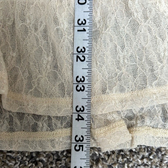 Altar’d State Granny core cream lace overlay button up dress size small - Picture 6 of 9